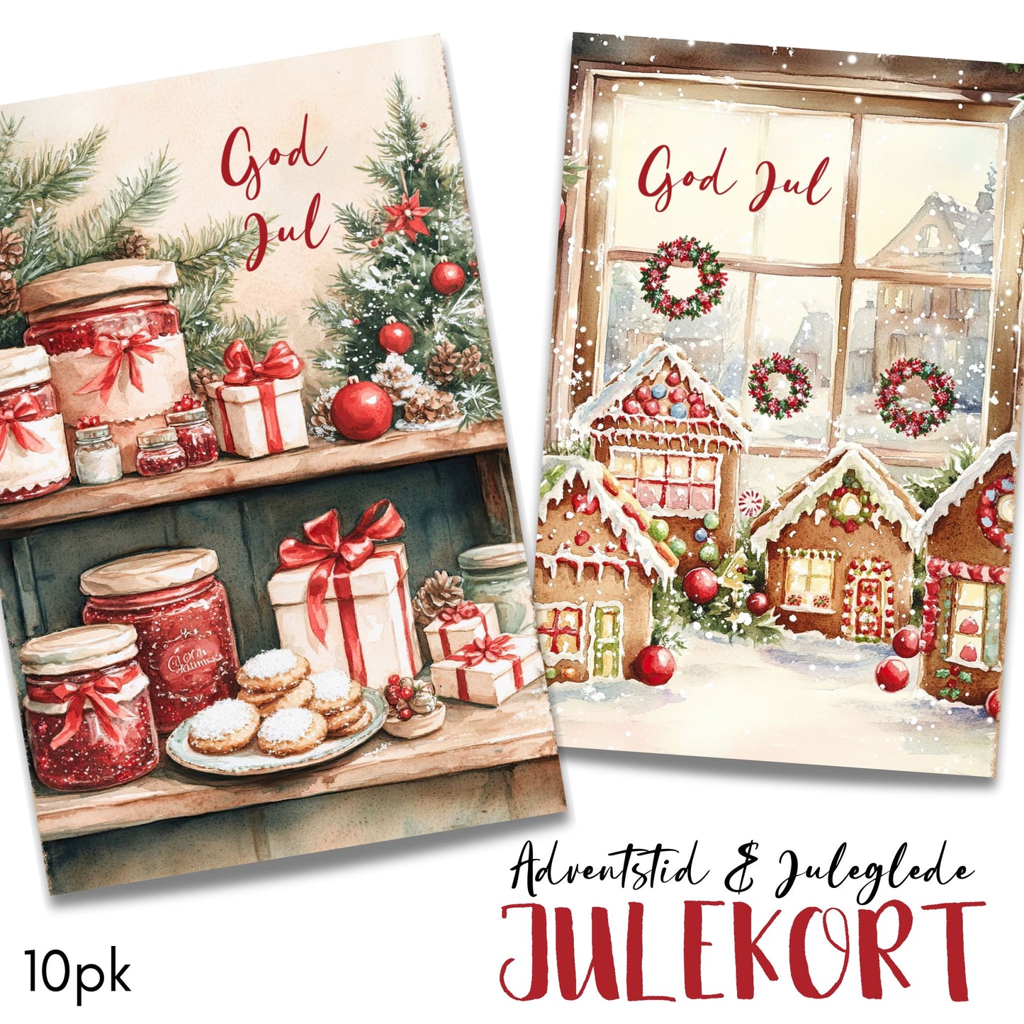 Serien "Adventstid & Juleglede" kombinerer nostalgiske julemotiver med moderne designelementer. 