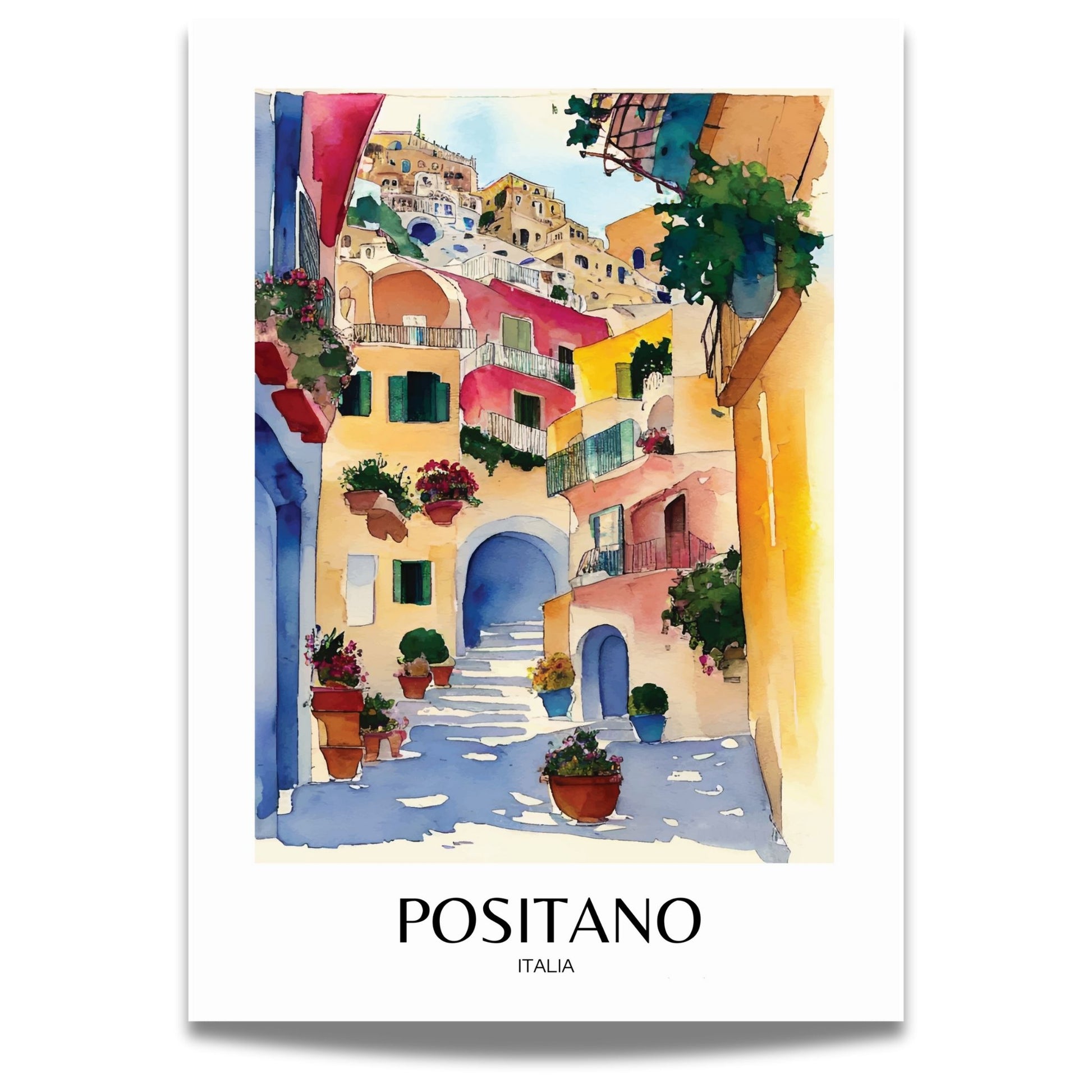 Utforsk magien i Positano med vår plakat Positano No8. 